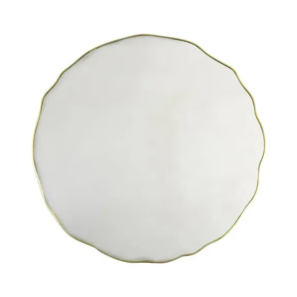 Round Wall Mirror - Gold, Metal