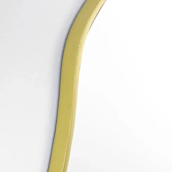 Round Wall Mirror - Gold, Metal