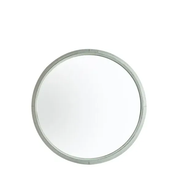 Round Wall Mirror Indoor Outdoor - Mint Green image