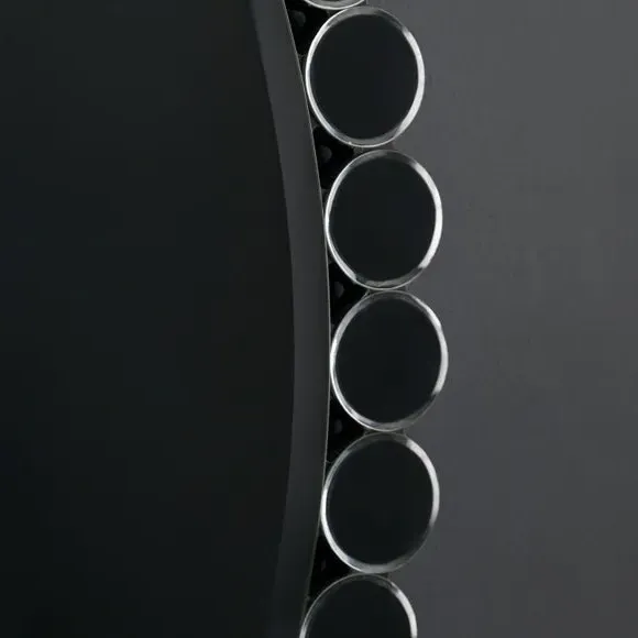 Round Wall Mirror - Silver, Bevelled Glass