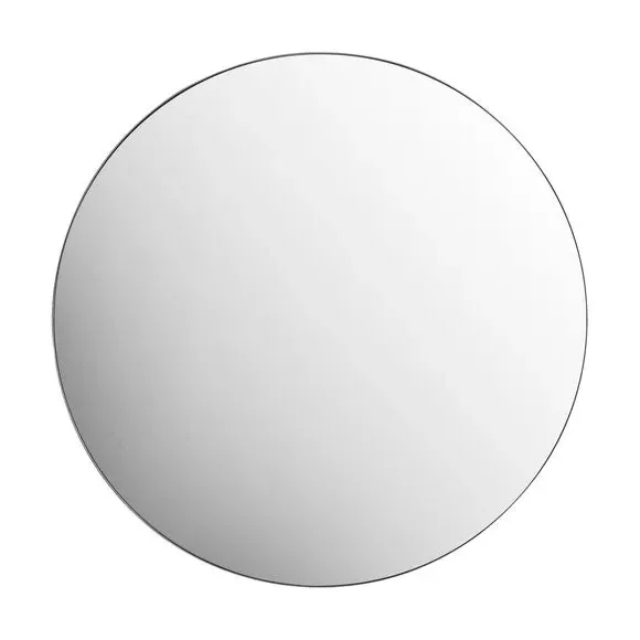 Round Wall Mirror - Silver, Metal Frame