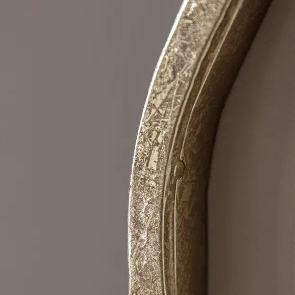 Round Wall Mirror Wavy Design - Gold