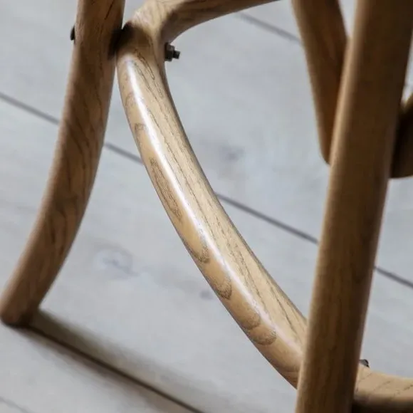 Set of 2 Bar Stools - Natural, Rattan