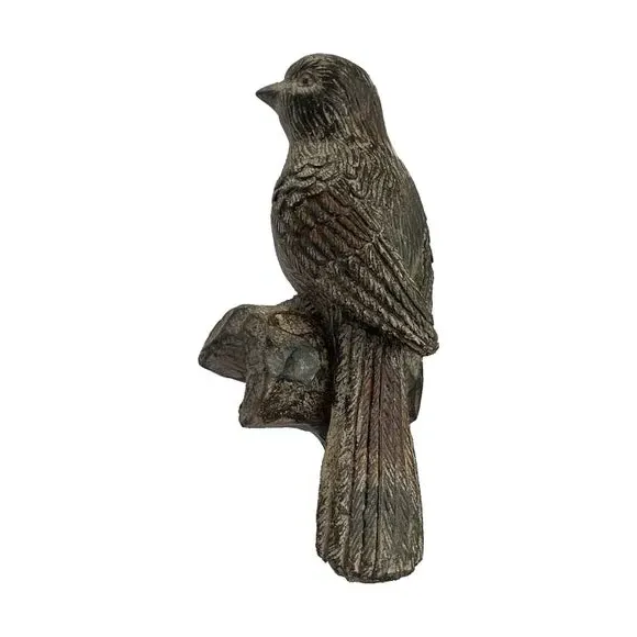 Set of 2 Bird Pot Hangers - White, Polyresin