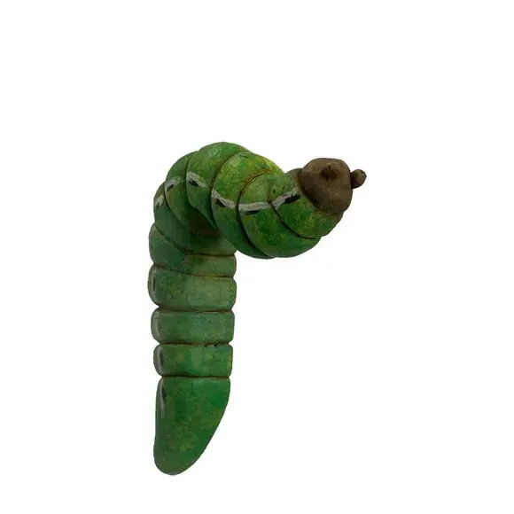 Set of 2 Caterpillar Pot Hangers - White, Polyresin