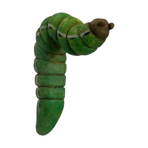 Set of 2 Caterpillar Pot Hangers - White, Polyresin