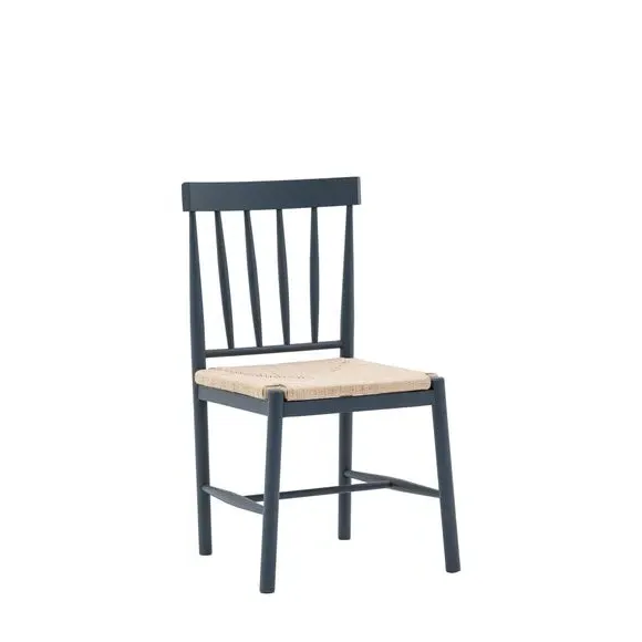 Set of 2 Dining Chairs - Charcoal, Oak
