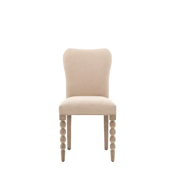 Set of 2 Dining Chairs - Natural, Oak