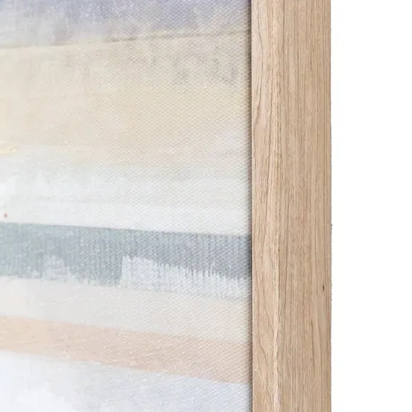 Set of 2 Framed Canvas Art - Natural, Abstract