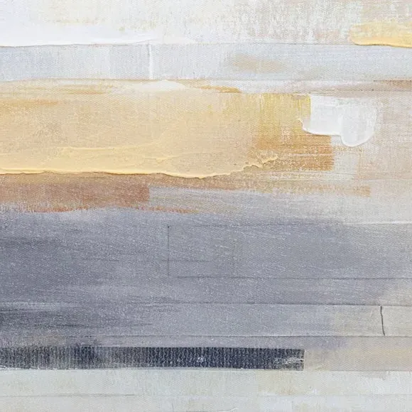 Set of 2 Framed Canvas Art - Natural, Abstract