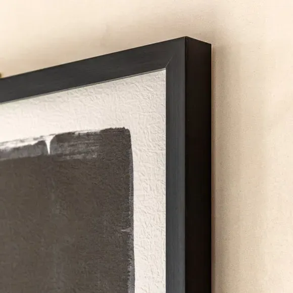 Set of 2 Framed Prints Abstract - Black Frame