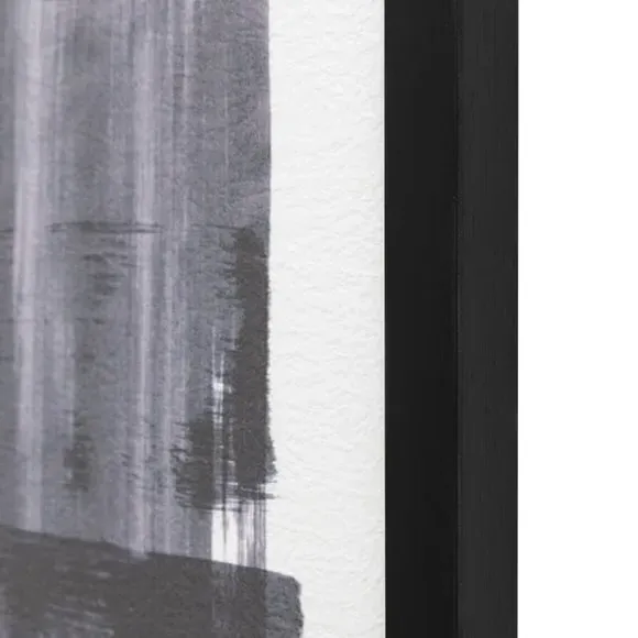 Set of 2 Framed Prints Abstract - Black Frame