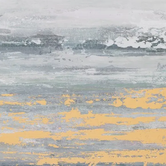 Set of 2 Framed Prints Abstract - Blue, Grey Frame