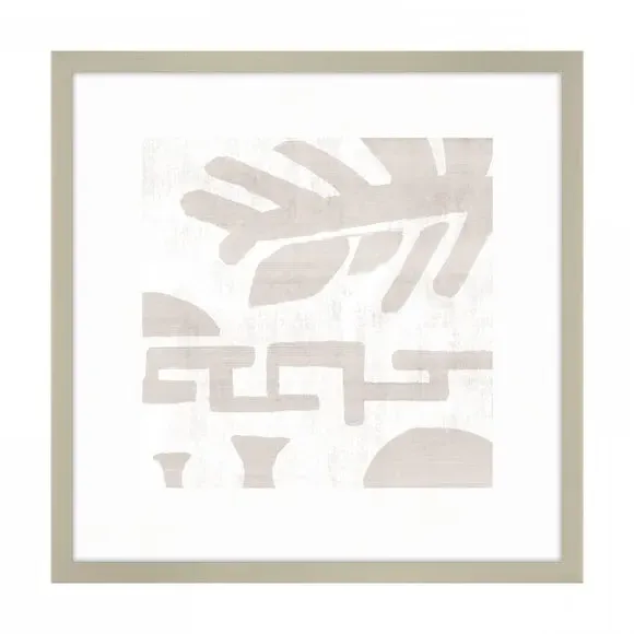 Set of 2 Framed Prints - Brown, Neutral Tones