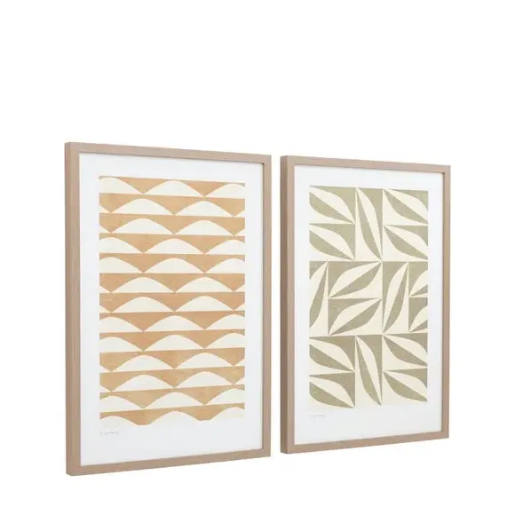 Set of 2 Framed Prints - Multicolor