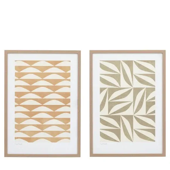 Set of 2 Framed Prints - Multicolor