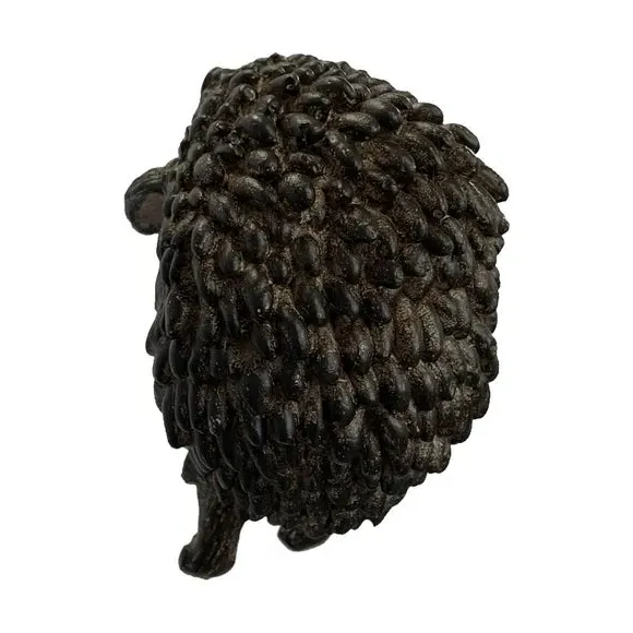 Set of 2 Hedgehog Pot Hangers - Brown, Polyresin