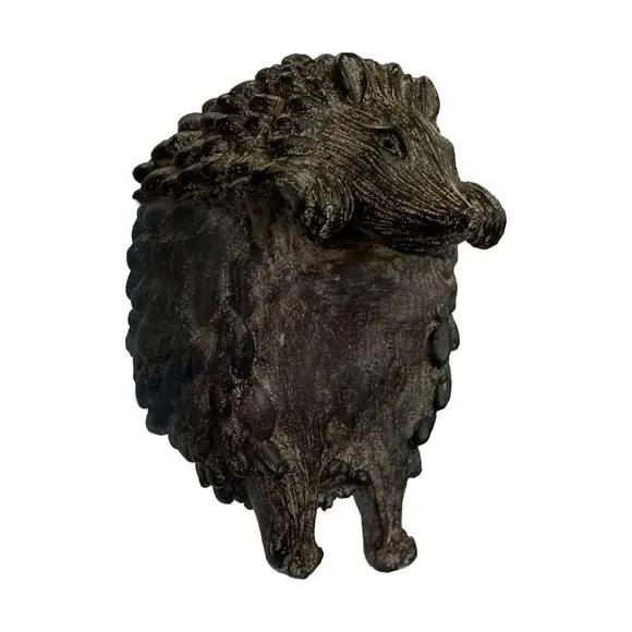 Set of 2 Hedgehog Pot Hangers - Brown, Polyresin