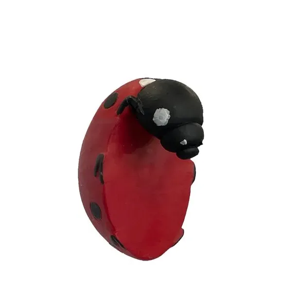 Set of 2 Pot Hangers Ladybird Design - Polyresin