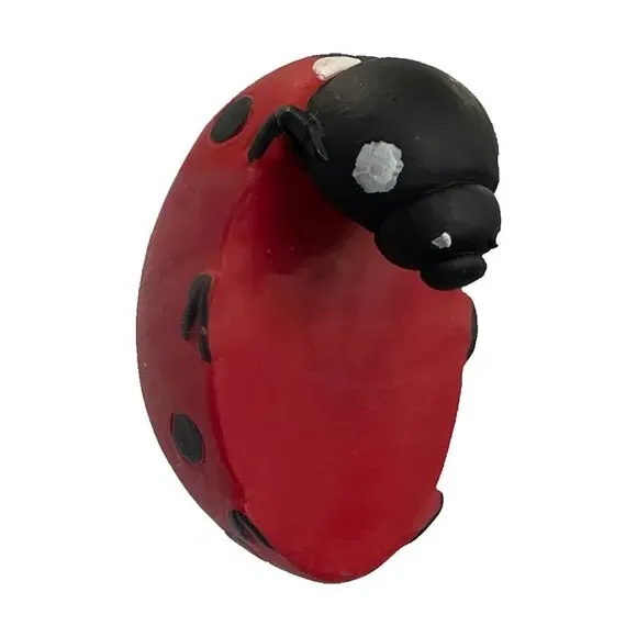 Set of 2 Pot Hangers Ladybird Design - Polyresin