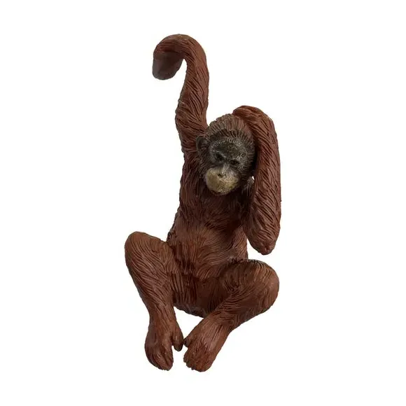 Set of 2 Pot Hangers Orangutan Design - White