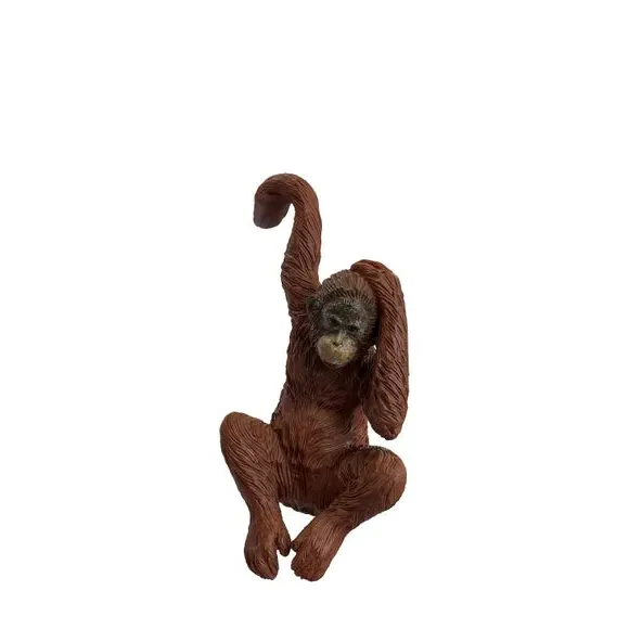 Set of 2 Pot Hangers Orangutan Design - White