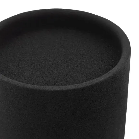 Set of 3 Candlestick Holders - Black, Metal