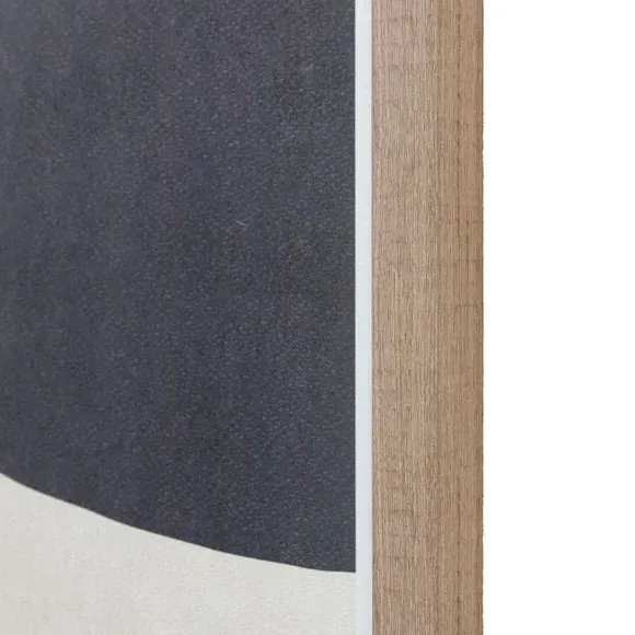 Set of 3 Framed Prints Abstract - Black