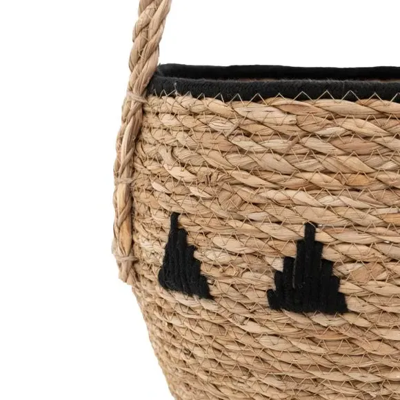 Set of 3 Storage Baskets with Handles - Natural