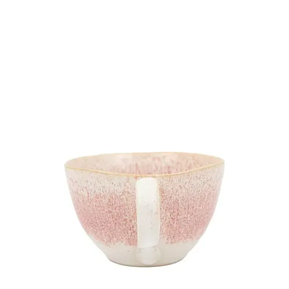 Set of 4 Mugs with Reactive Glaze - Rose, Ceramic