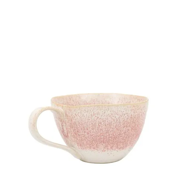 Set of 4 Mugs with Reactive Glaze - Rose, Ceramic