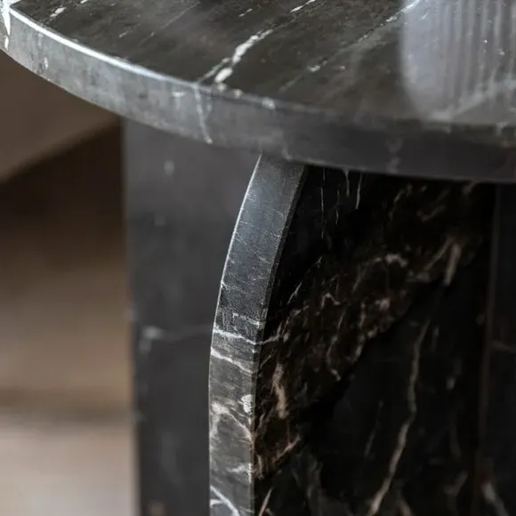 Side Table - Charcoal, Marble
