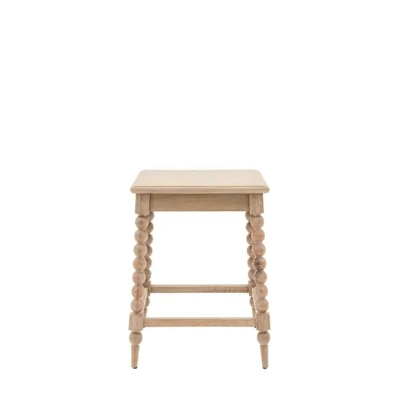 Side Table with Bobbin Legs - Natural, Oak
