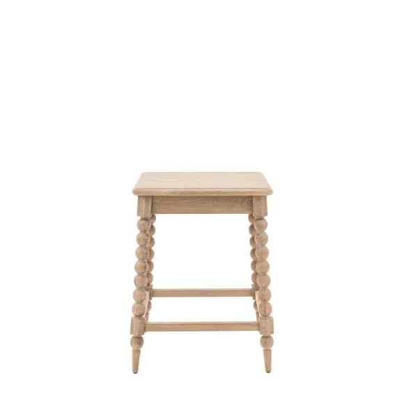 Side Table with Bobbin Legs - Natural, Oak