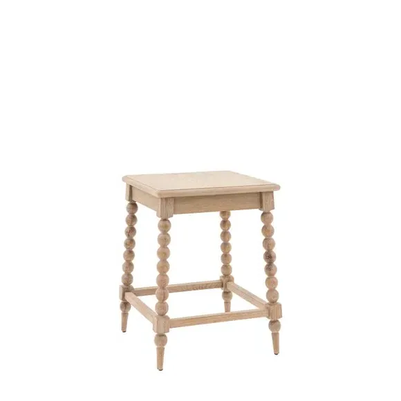 Side Table with Bobbin Legs - Natural, Oak