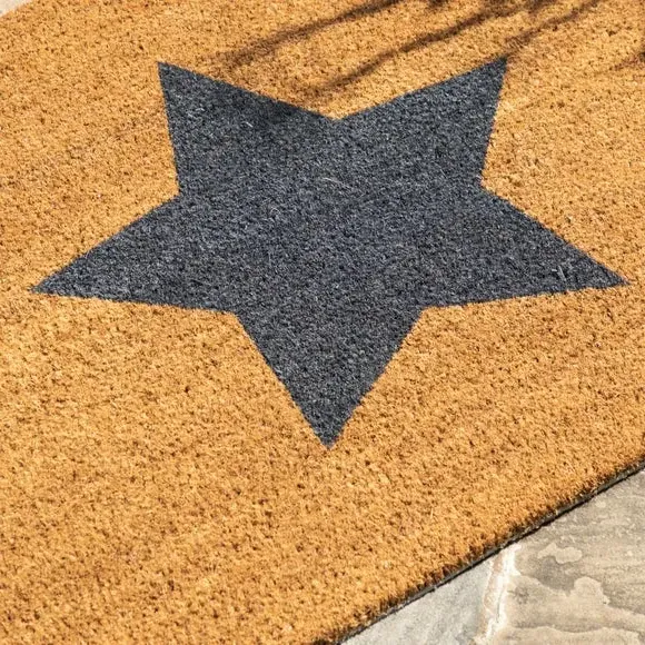 Single Star Coir Doormat - Natural
