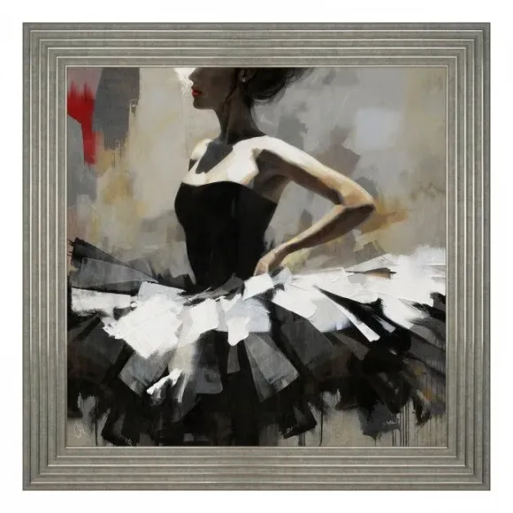 Square Framed Canvas Art - Multicolor
