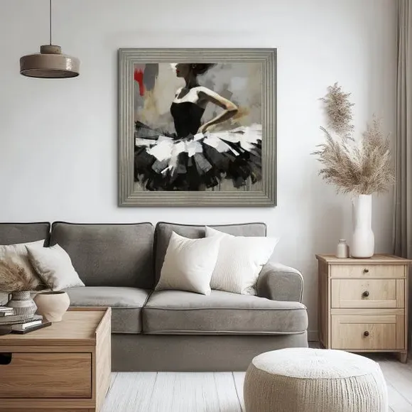 Square Framed Canvas Art - Multicolor image