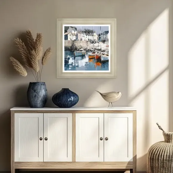 Square Framed Canvas Print - Multicolor image