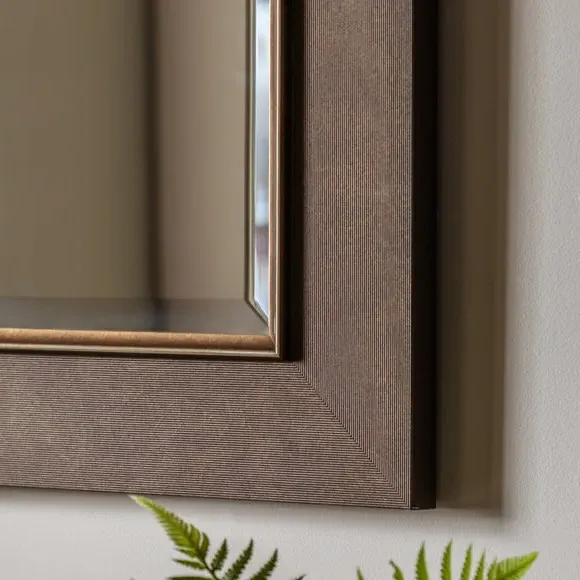 Square Wall Mirror - Bronze