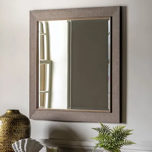 Square Wall Mirror - Bronze image