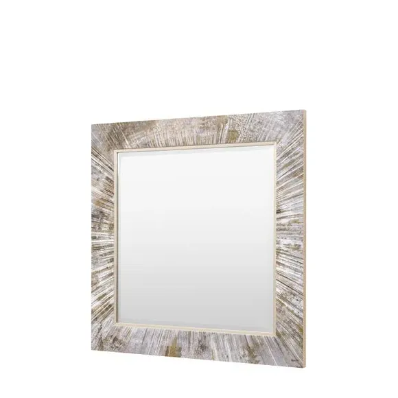 Square Wall Mirror - Gold