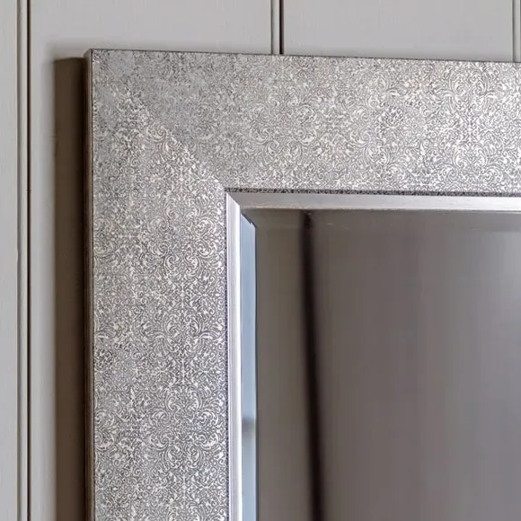 Square Wall Mirror - Silver