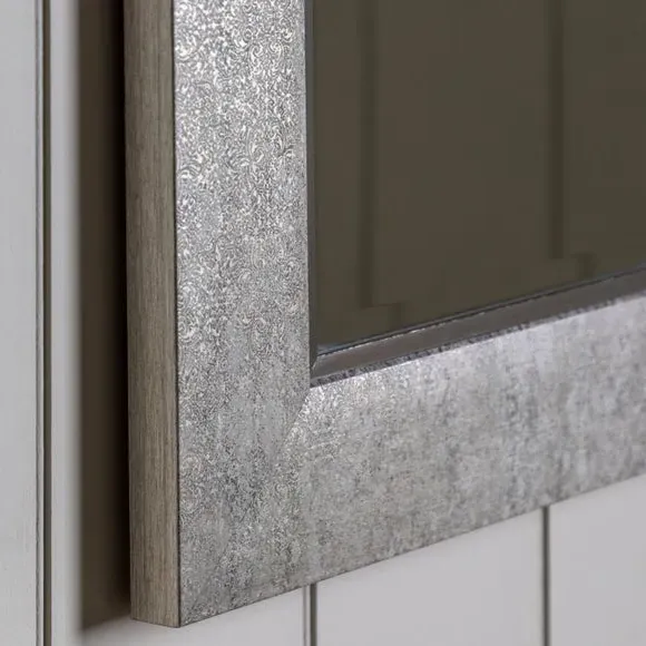 Square Wall Mirror - Silver