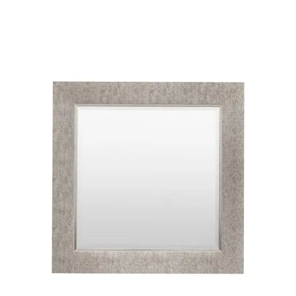 Square Wall Mirror - Silver