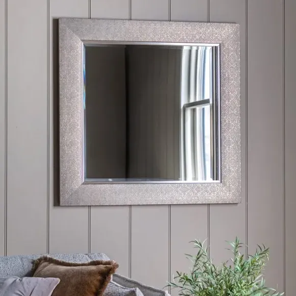Square Wall Mirror - Silver image