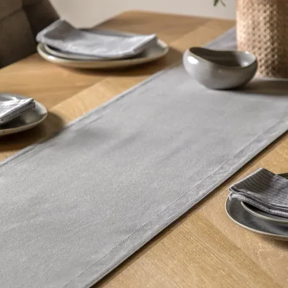Table Runner - Dove Grey, Cotton image