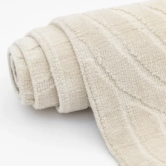 Textural Rug - Cedar & Sage, Organic Wool