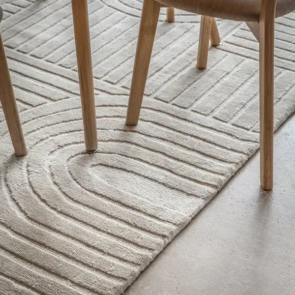 Textural Rug - Cedar & Sage, Organic Wool