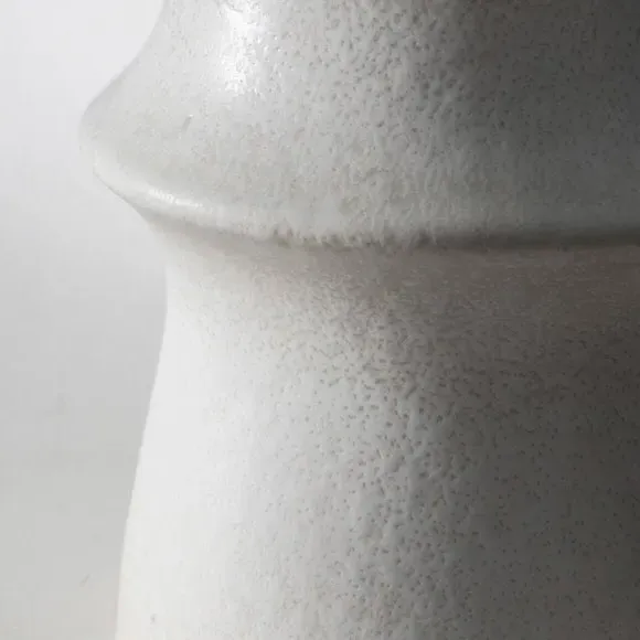 Textured Vase - White, Stoneware